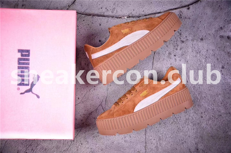 Rihanna x Puma Cleated Creeper Suede "Golden Brown-Lark"